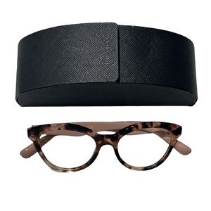 Prada Eyeglass Frames Tortoiseshell Nude Arms Case Included